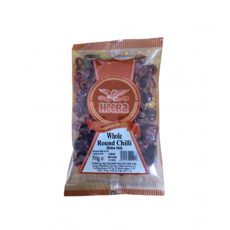 Heera Round Chillies Whole ( 20 x 50 gr