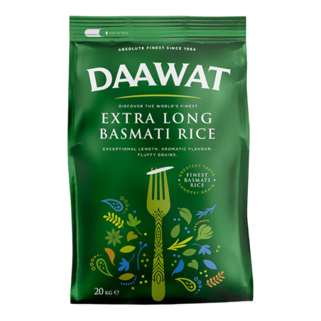 Daawat Green Basmati Extra Long Rice ( 20 kg. )