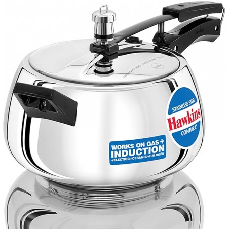 Hawkins Stainless Steel Cooker Induction 5 ltr