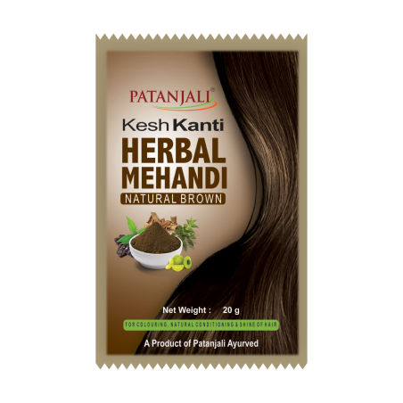 Patanjali Brown Natural Mehandi Kesh Kanti Herbal ( 20 x 20 gr. )