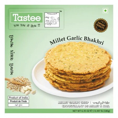 Tastee Bhakhari Garlic Millet [4] ( 12 x 180 gr )