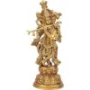 Brass Murti Idiol Kishan ji ( 6``)