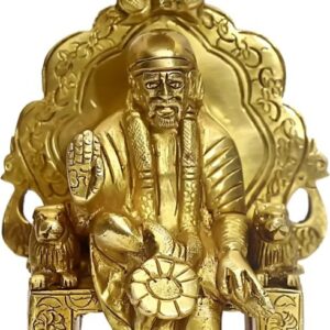 Brass Murti Idiol Sai Baba ji ( 6``)